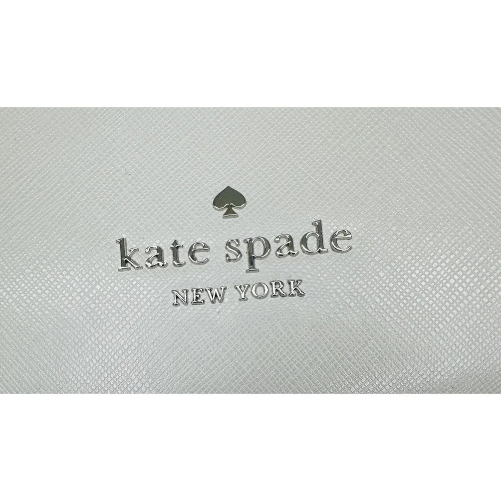 NWT Kate Spade New York Madison Laptop Tote Shoulder Bag In Platinum‎ Gray Multi